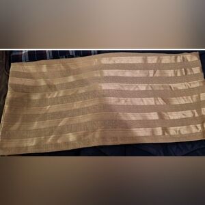 King Size Gold Bed Scarf/Runner  109" X 26